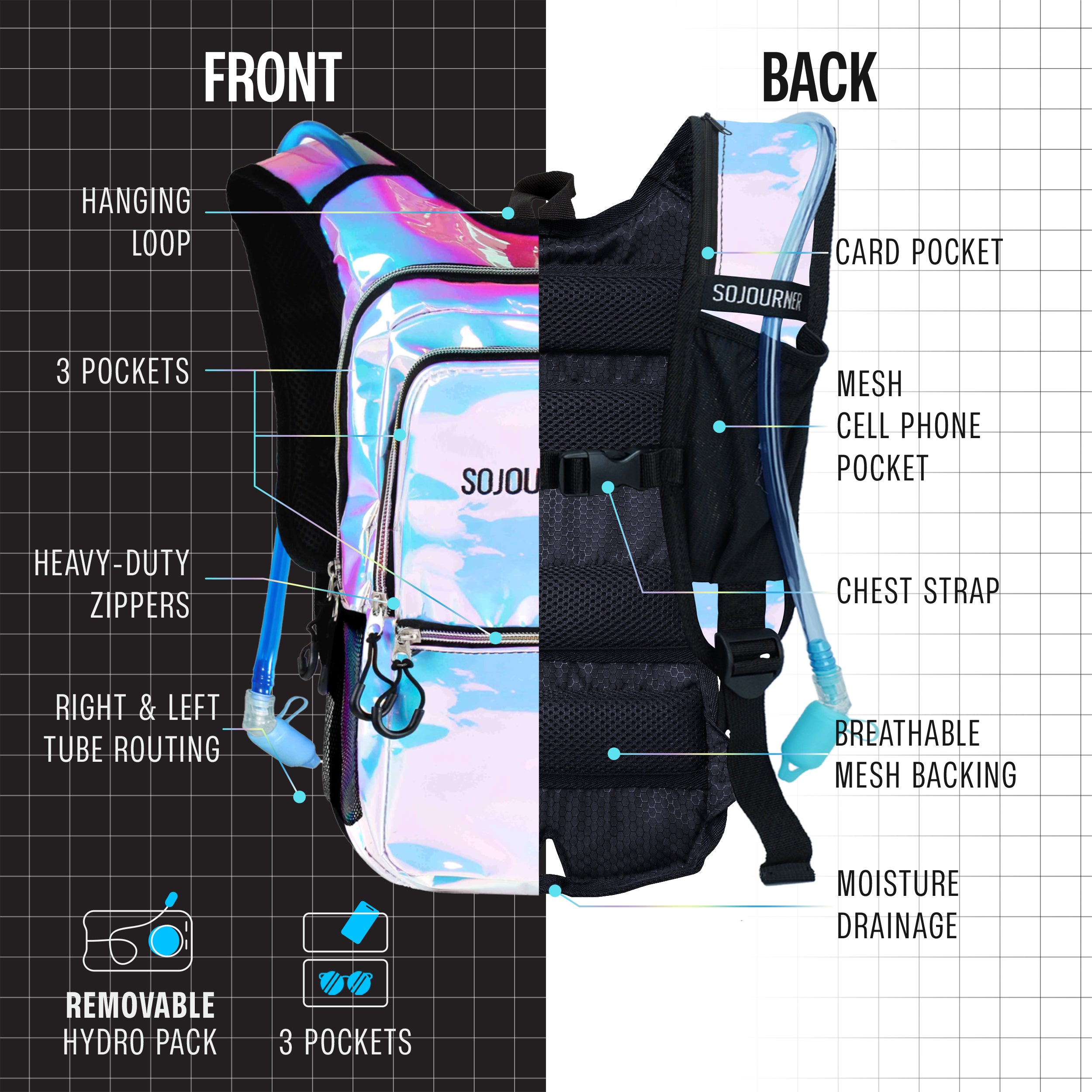 Hydration Pack Backpack (Medium)