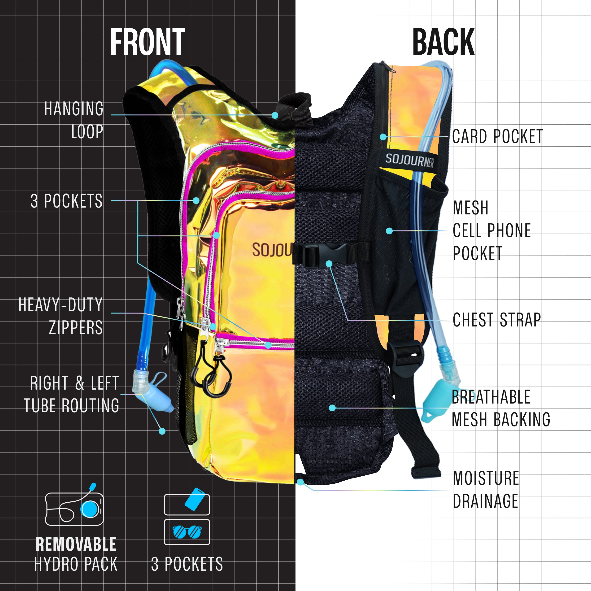 Hydration Pack Backpack (Medium)