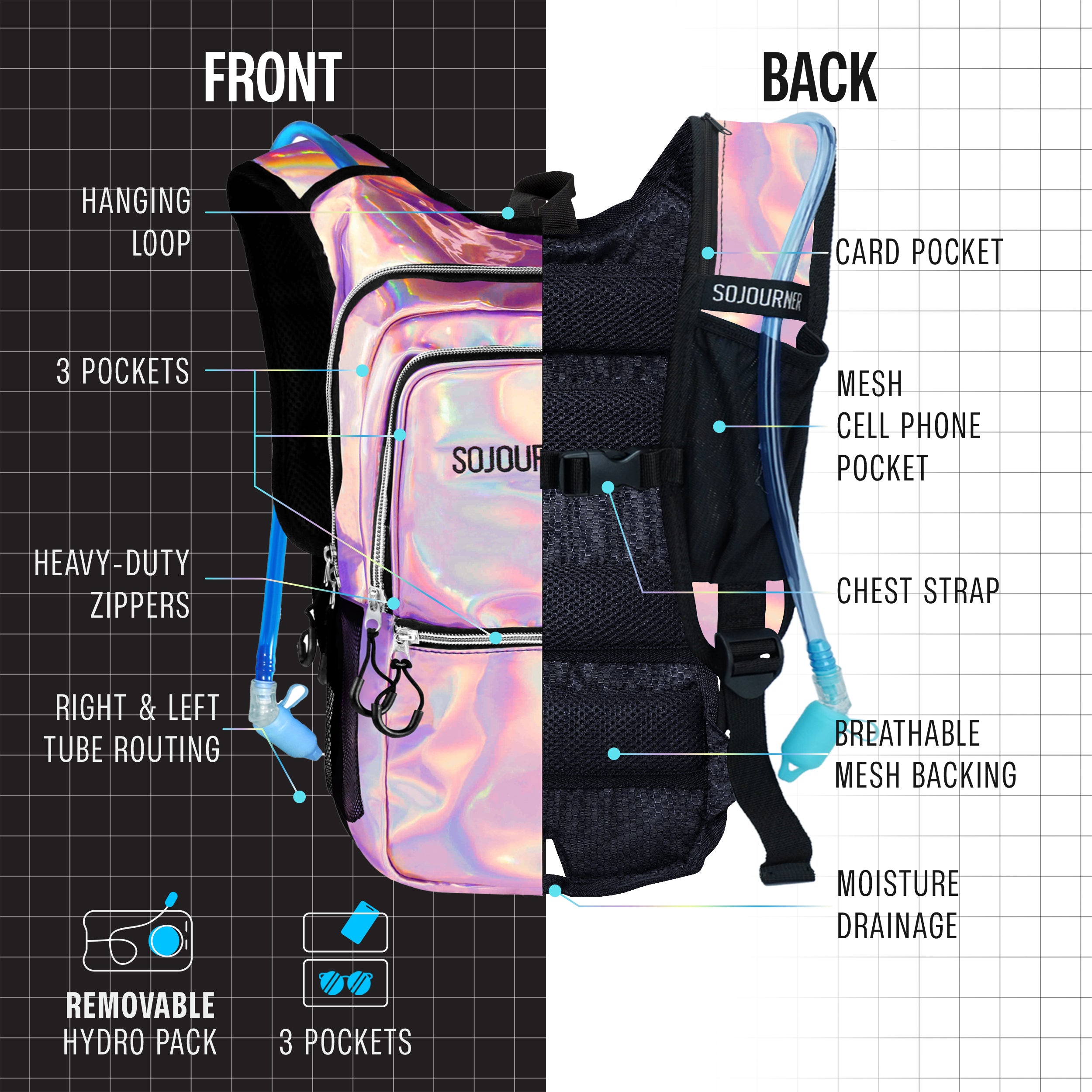 Hydration Pack Backpack (Medium)