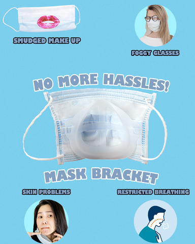 Problems mask bracket solves (graphic photo)